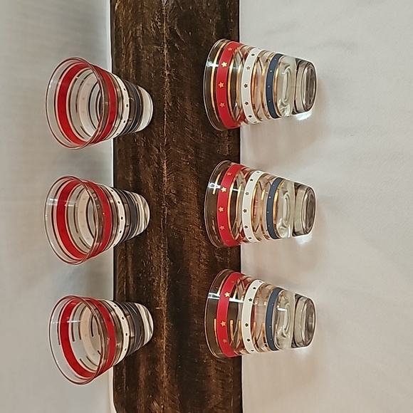 Set of 6 Stars and Stripes Shot Glasses - Picture 3 of 5
